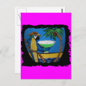 Wastin Away Parrots Postkarte (Vorne/Hinten)