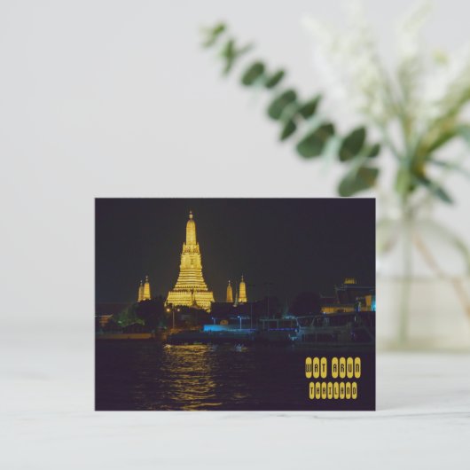 Wat Arun at Night Postkarte (Stehend Vorderseite)