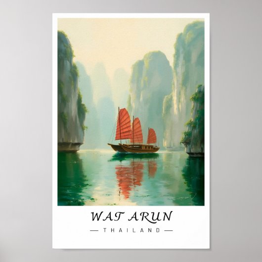 Wat Arun Bangkok Thailand  Wall Art, Temple Poster (Vorne)