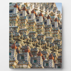 Wat Arun Tempel in Bangkok Thailand Fotoplatte