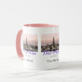 Wat Arun Temple Bangkok Thailand Sunset Souvenir Tasse (Vorderseite Links)
