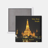Wat Arun Temple in Bangkok Magnet (Vorderseite/Rückseite)