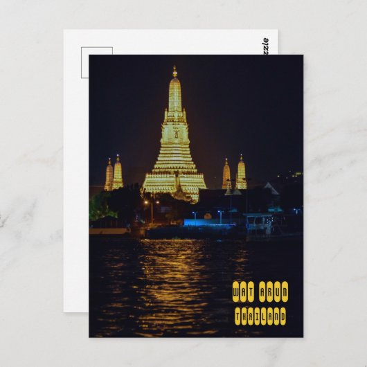 Wat Arun Temple Postkarte (Vorne/Hinten)