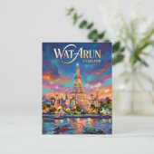 Wat Arun Thailand Postkarte (Stehend Vorderseite)