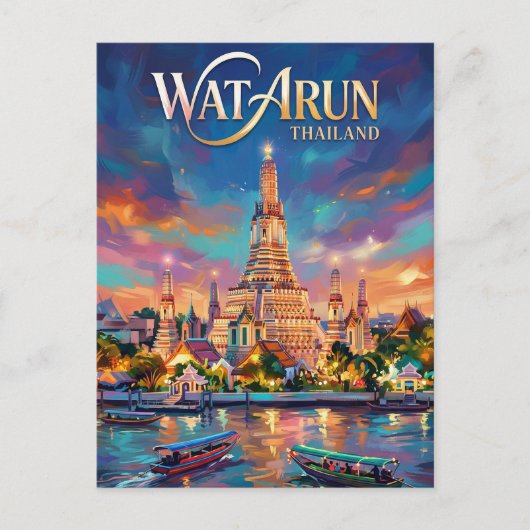 Wat Arun Thailand Postkarte (Vorderseite)