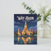 Wat Arun Thailand Postkarte (Stehend Vorderseite)