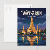 Wat Arun Thailand Postkarte (Vorne/Hinten)