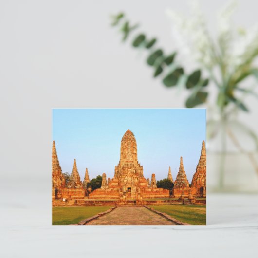 Wat Chaiwatthanaram Postkarte (Stehend Vorderseite)