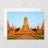Wat Chaiwatthanaram Postkarte (Vorne/Hinten)