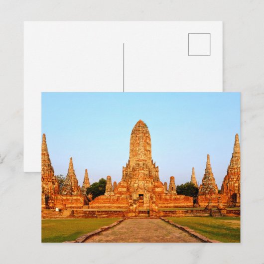Wat Chaiwatthanaram Postkarte (Vorne/Hinten)