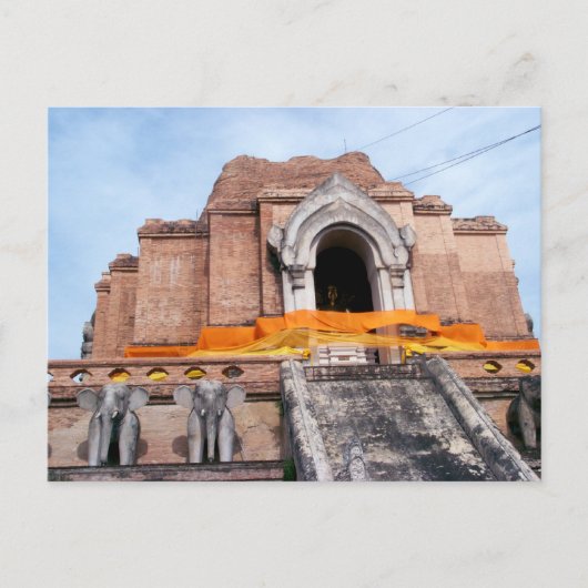 Wat Chedi Luang Postkarte (Vorderseite)