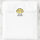 Wat Chu Taco Bout Funny Taco Pub Runder Aufkleber (Tasche)