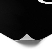 Wat Da Cluck Funny Chicken Pun Dark BG Poster (Ecke)