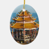 Wat KOH Loi… Sriracha, Chonburi, Thailand Keramik Ornament (Vorne)