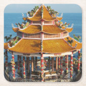 Wat Koh Loi ... Sriracha, Chonburi, Thailand Rechteckiger Pappuntersetzer (Vorderseite)