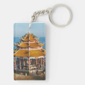 Wat Koh Loi ... Sriracha, Chonburi, Thailand Schlüsselanhänger (Rückseite)