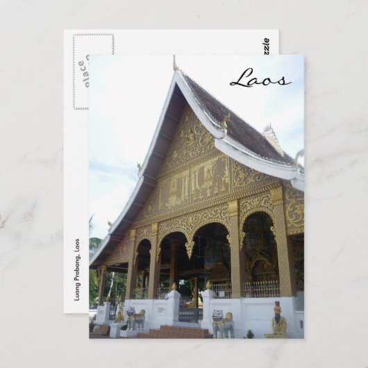 wat luang prabang postkarte (Vorne/Hinten)