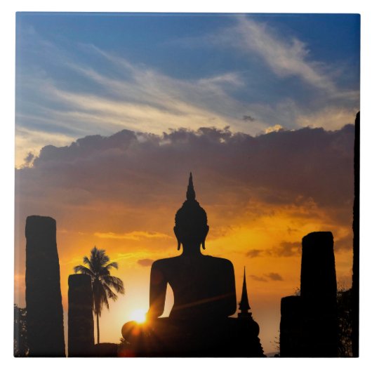 Wat Mahathat Fliese (Vorderseite)