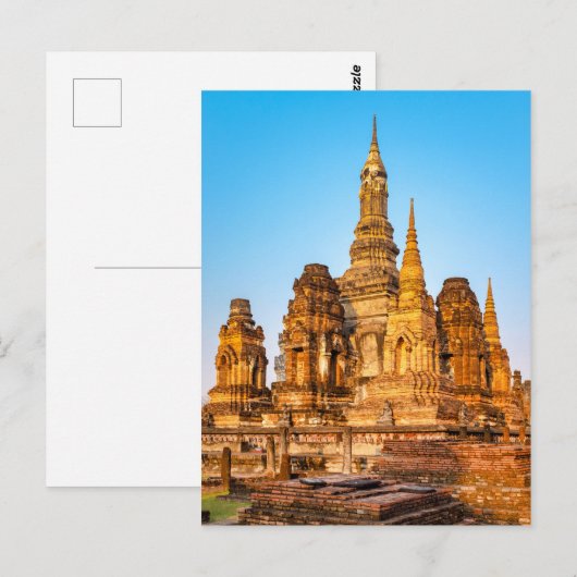 Wat Mahathat Postkarte (Vorne/Hinten)