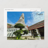 wat pho stupa bangkok postkarte (Vorne/Hinten)