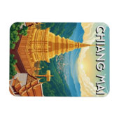 Wat Phrathat Doi Suthep Chiang Mai Thailand Magnet (Horizontal)