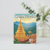  Wat Phrathat Doi Suthep Chiang Mai Thailand Postkarte (Stehend Vorderseite)