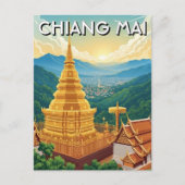 Wat Phrathat Doi Suthep Chiang Mai Thailand Postkarte (Vorderseite)