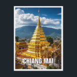 Wat Phrathat Doi Suthep Chiang Mai Thailand Postkarte<br><div class="desc">Wat Phra That Doi Suthep ist einer der am meisten verehrten Tempel in Nordthailand, auf den Hängen des Doi Suthep Berges direkt vor Chiang Mai. Diese heilige Stätte, die im 14. Jahrhundert gegründet wurde, ist ein bedeutendes Wallfahrtsziel für die thailändischen Buddhisten und eine beliebte Attraktion für die Besucher, die zu...</div>