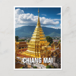 Wat Phrathat Doi Suthep Chiang Mai Thailand Postkarte