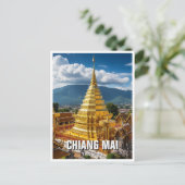 Wat Phrathat Doi Suthep Chiang Mai Thailand Postkarte (Stehend Vorderseite)
