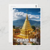 Wat Phrathat Doi Suthep Chiang Mai Thailand Postkarte (Vorne/Hinten)