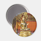 Wat Phrathat Doi Suthep Gold Buddha Magnet (Vorderseite/Rückseite)