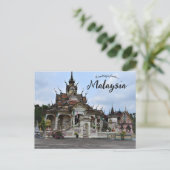 Wat Uttamaram Buddhist Tempel in Malaysia Postkarte (Stehend Vorderseite)