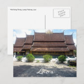 Wat xieng thong postkarte (Vorne/Hinten)