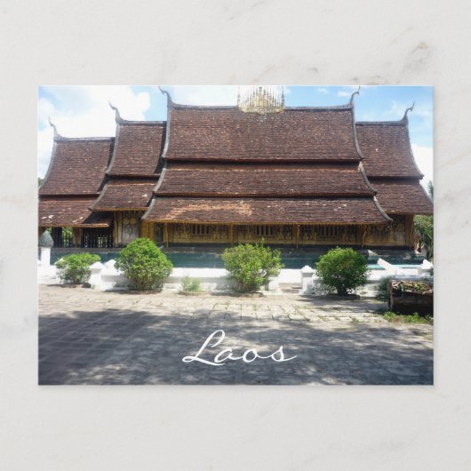Wat xieng thong postkarte (Vorderseite)
