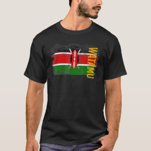 Watamu Kenya Fahne für Kenianer Männer Frauen Kind T-Shirt