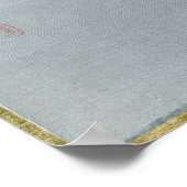 Watanabe Seitei Bird bei Branch Watching Spider Poster (Ecke)