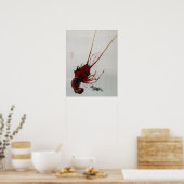 Watanabe Seitei Crayfish Poster (Küche)
