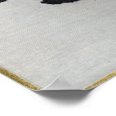 Watanabe Seitei Egrets in einem Baum nachts Poster (Ecke)