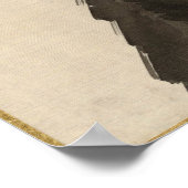 Watanabe Seitei Three Birds on Branch Poster (Ecke)