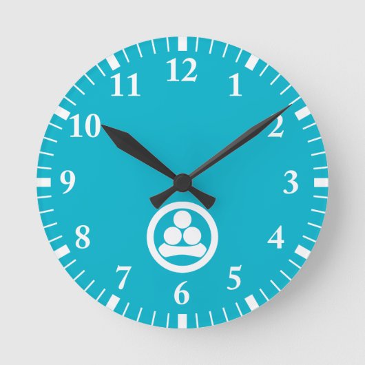 Watanabe star in circle runde wanduhr (Vorderseite)