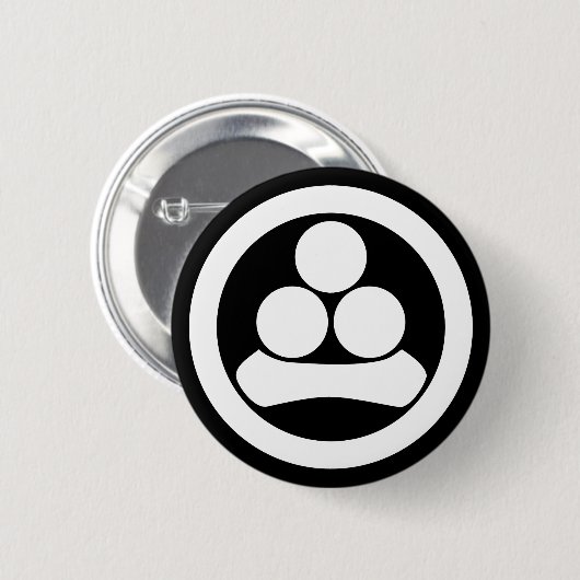 Watanabe-Stern im Kreis Button (Vorne & Hinten)