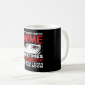 watch anime funny manga Design for anime quotes Kaffeetasse (VorderseiteRechts)