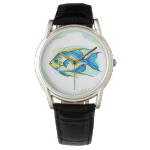Watch - Aquarellreihe: Angelfish Armbanduhr