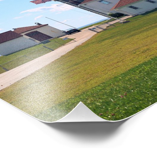 Watch Hill Lighthouse, Rhode Island Foto Print (Ecke)