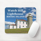Watch Hill Lighthouse, Rhode Island Mousepad (Mit Mouse)
