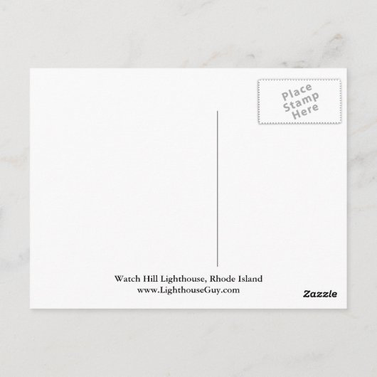 Watch Hill Lighthouse, Rhode Island Postcard Postkarte (Rückseite)