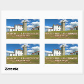 Watch Hill Lighthouse, Rhode Island Stickers (Blatt)