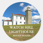 Watch Hill Lighthouse, Rhode Island Stickers (Vorderseite)