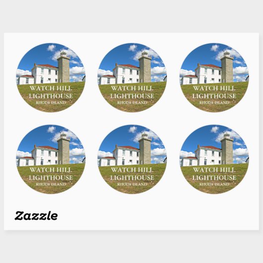 Watch Hill Lighthouse, Rhode Island Stickers (Blatt)